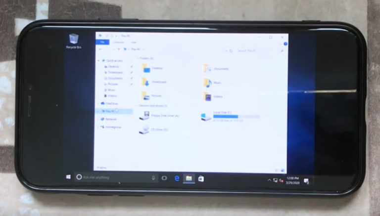 iPhone’a Windows 10 kuruldu! Her şey çalışıyor!