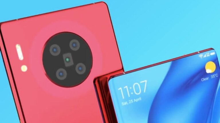 Huawei Mate 40 Pro için yapılan şık kamera konsepti