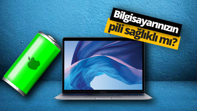 Apple bilgisayarlarda pil ömrü nasıl görülür?