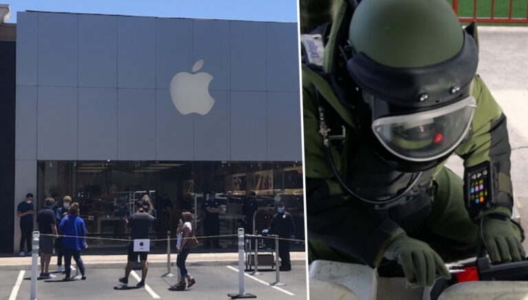 Apple mağazası şüpheli paket ile gündemde!