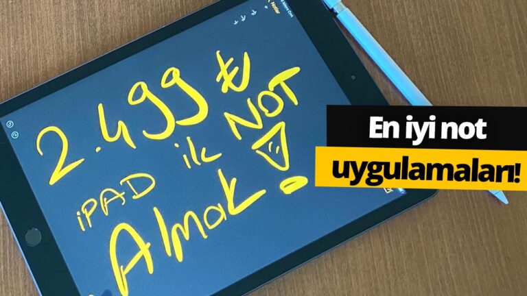 iPad ile nasıl not alıyoruz? (Video)
