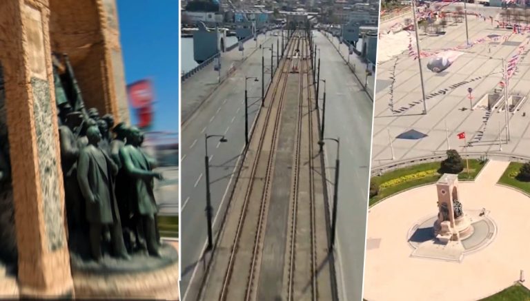 Karantina günlerinde İstanbul! Drone ile görüntülendi