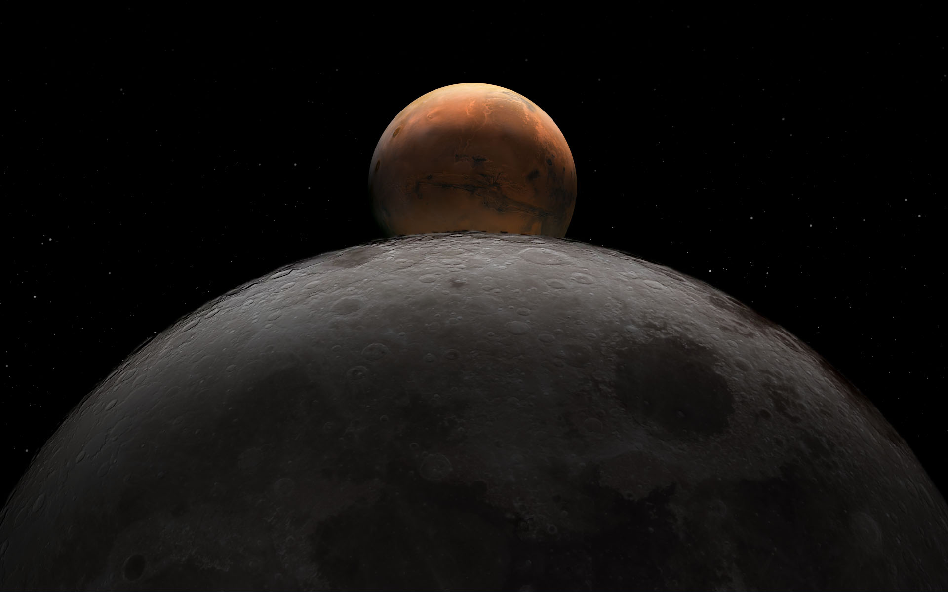 Mars ve Ay sabaha karşı bir araya geliyor
