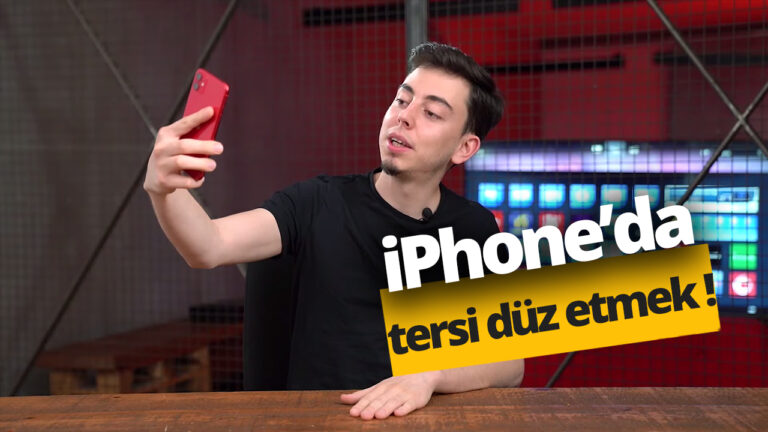 iPhone’da ters selfi nasıl düzeltilir?