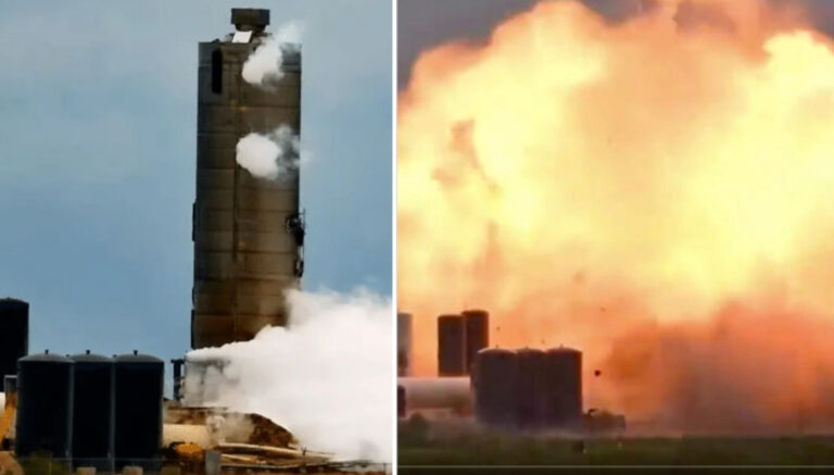 SpaceX Starship roket prototipi test sırasında infilak etti