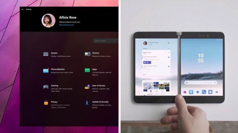 Windows 10X dizüstü bilgisayarlar