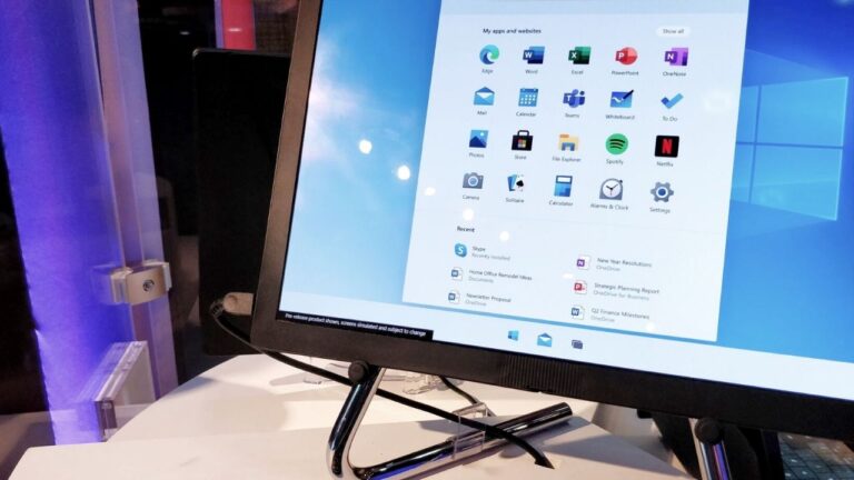 Microsoft’tan Windows 10X’in olası Başlat Menüsü