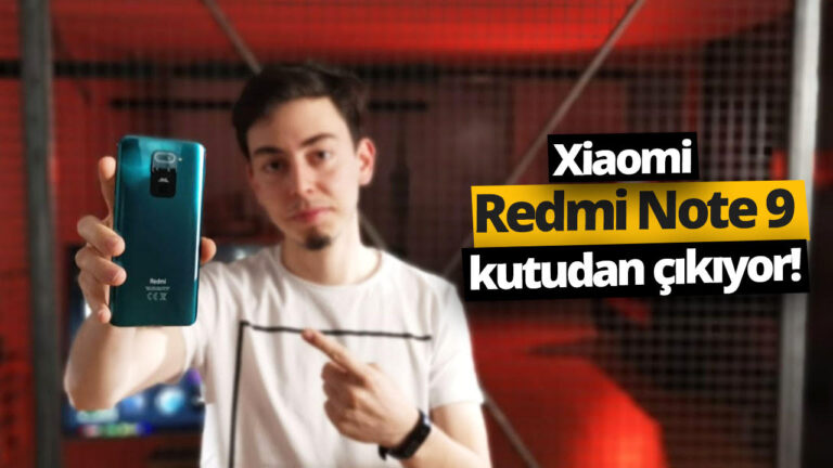 Xiaomi Redmi Note 9 kutusundan çıkıyor!