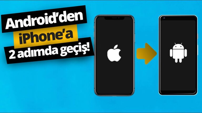 Android telefondan iPhone’a veri aktarma!