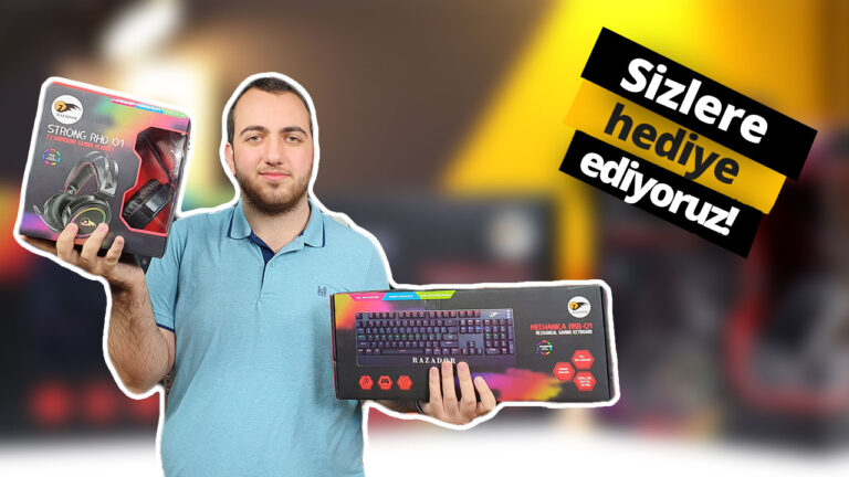 Oyuncu coşturan ekipmanlar! Size Hediye