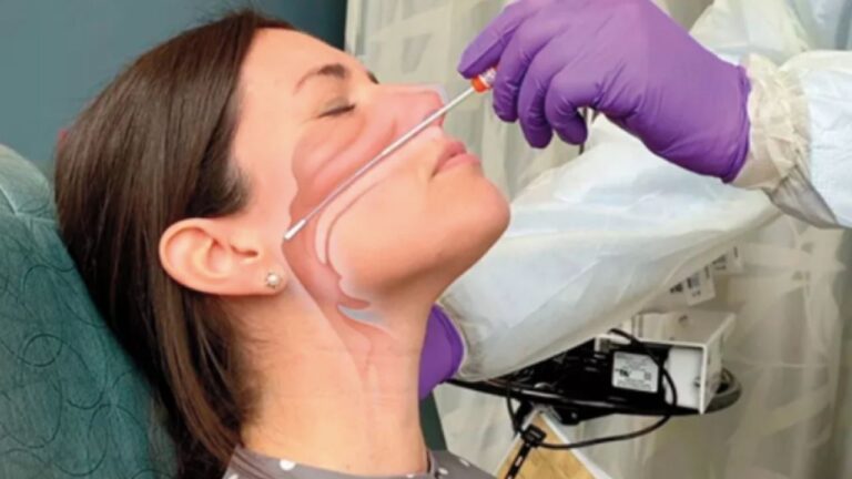 COVID-19 suruntu testi yapabilen robot