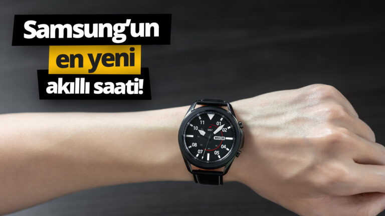 Samsung Galaxy Watch 3 kutusundan çıkıyor!