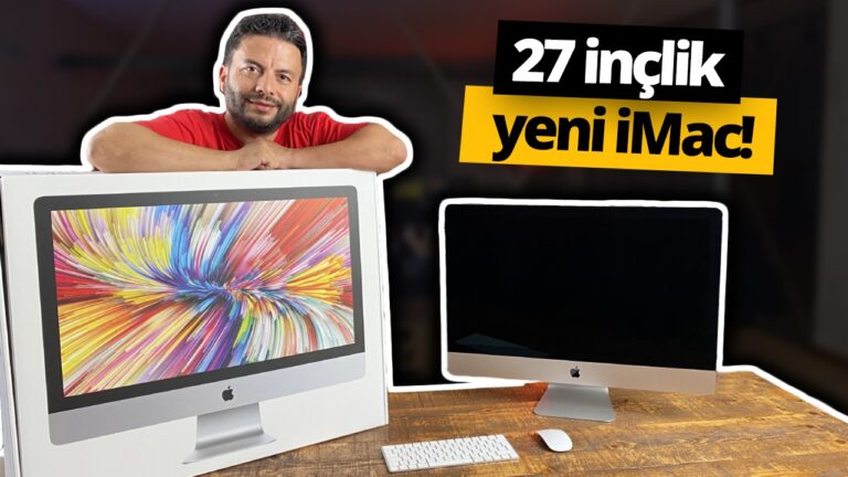 Yeni iMac ofiste! 27 inç iMac 2020 kutu açılışı