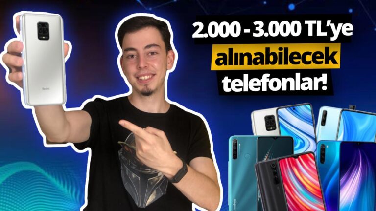 2.000-3.000 TL arasındaki en iyi telefonlar