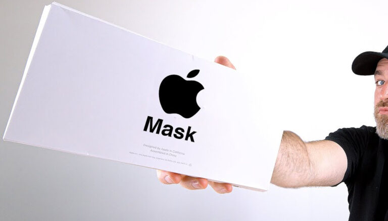 Apple yüz maskesi kutudan çıkarıldı!