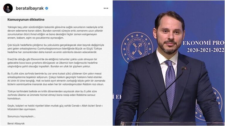 Berat Albayrak şimdi de Instagram hesabını kapattı!