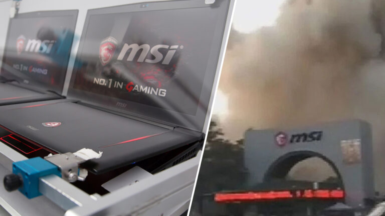 MSI fabrikasında yangın çıktı! İşte görüntüler