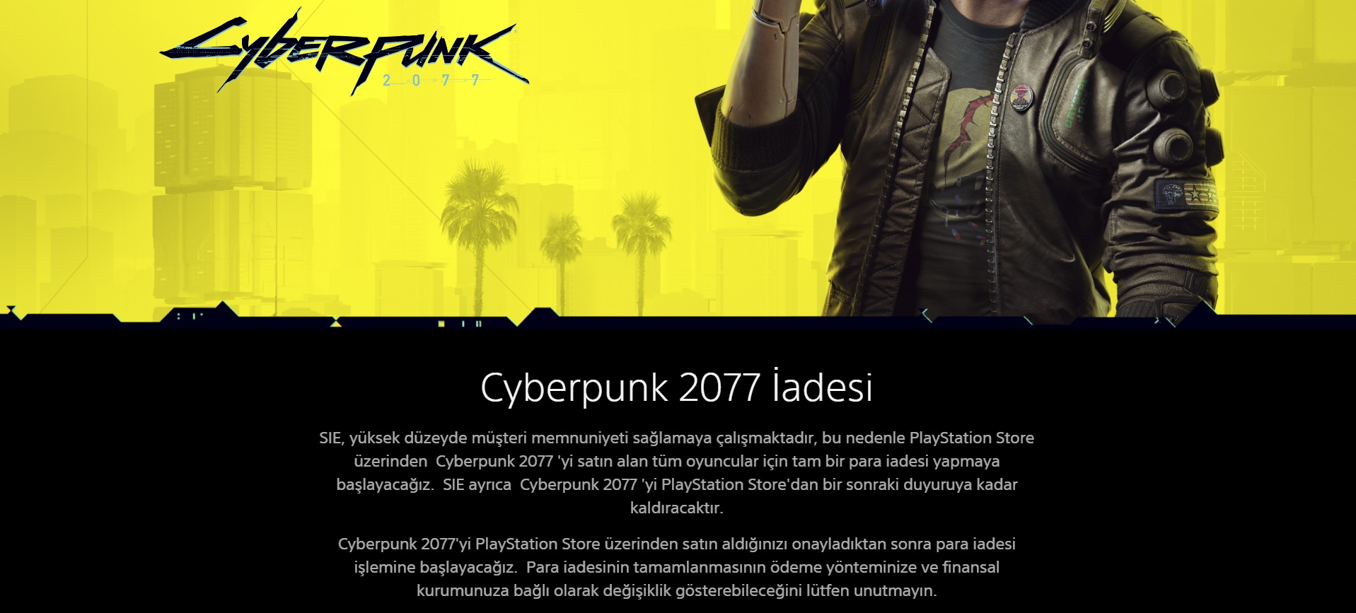 Cyberpunk 2077 Iadesi Nasıl Alınır