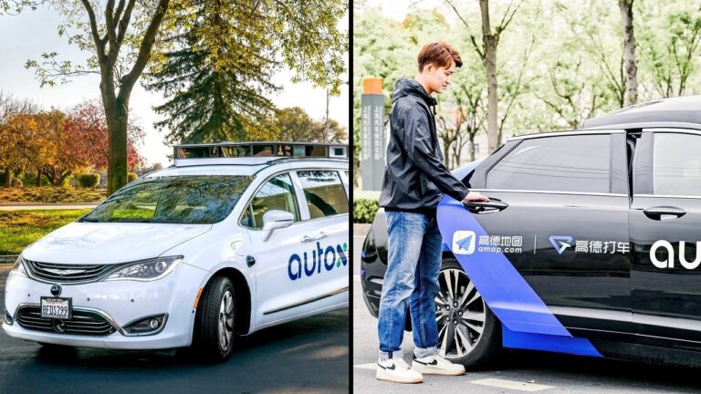 Sürücüsüz robot taksiler Çin sokaklarında!