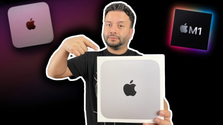 M1 işlemcili Mac mini kutusundan çıkıyor