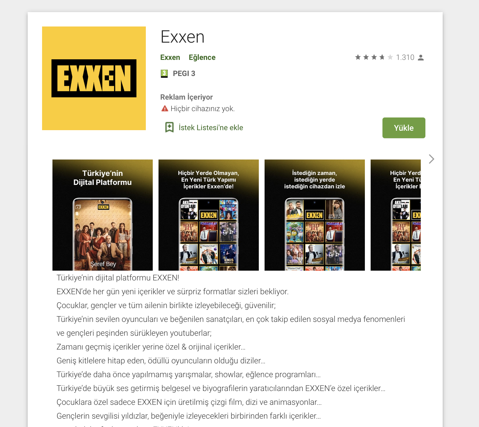 Exxen Android uygulaması çıktı İşte indirme linki