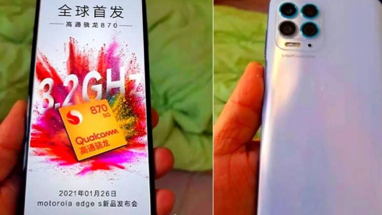 Motorola Edge S özellikleri ve fotoğrafı sızdırıldı