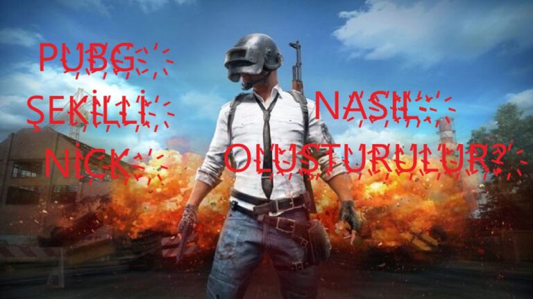 Pubg şekilli nick nasıl oluşturulur?