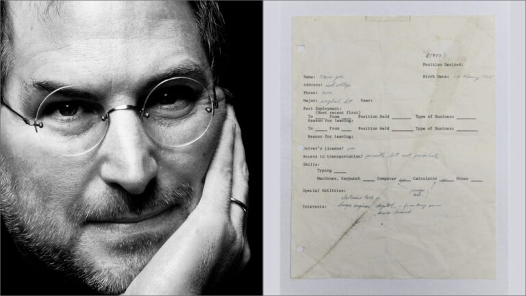 Steve Jobs’un iş başvurusu ikinci kez satıldı