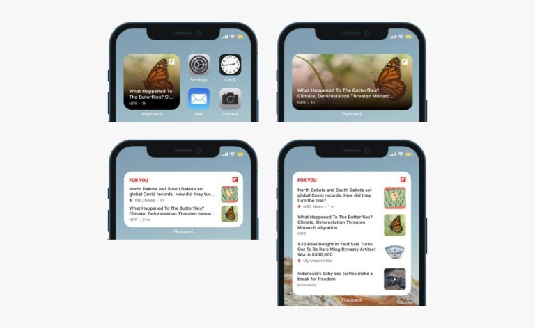 Flipboard iOS 14’te sabit Widget olarak geliyor