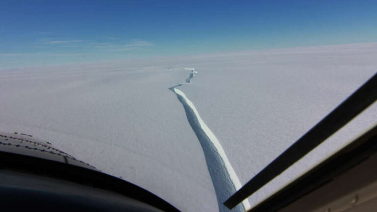 Korkunç görüntü! Dev buzul böyle koptu