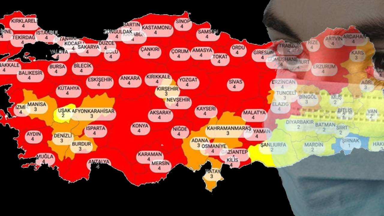 Türkiye risk haritası değişti: İşte kırmızı iller