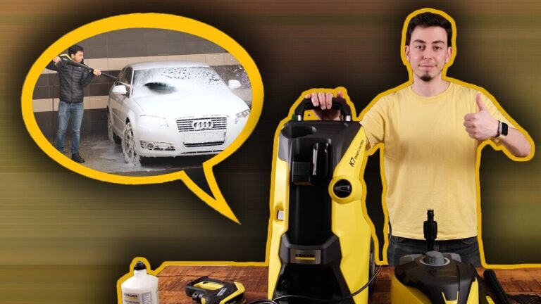 Karcher basınçlı yıkama makinesi ile araba yıkadık