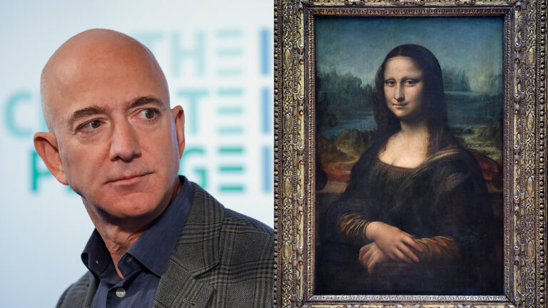 Binlerce kişi Jeff Bezos’un Mona Lisa’yı yemesini istiyor