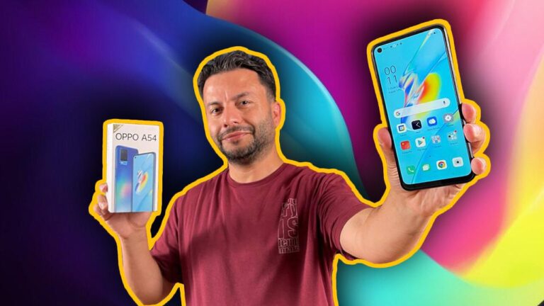 OPPO A54 kutusundan çıkıyor