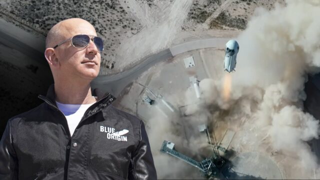 Dünyanın en zengin insanı Jeff Bezos uzaya çıktı!