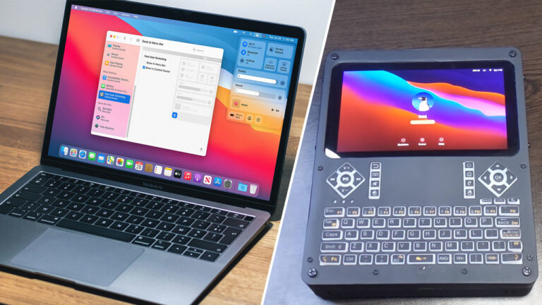 YouTuber, macOS Big Sur çalıştıran el bilgisayarı geliştirdi
