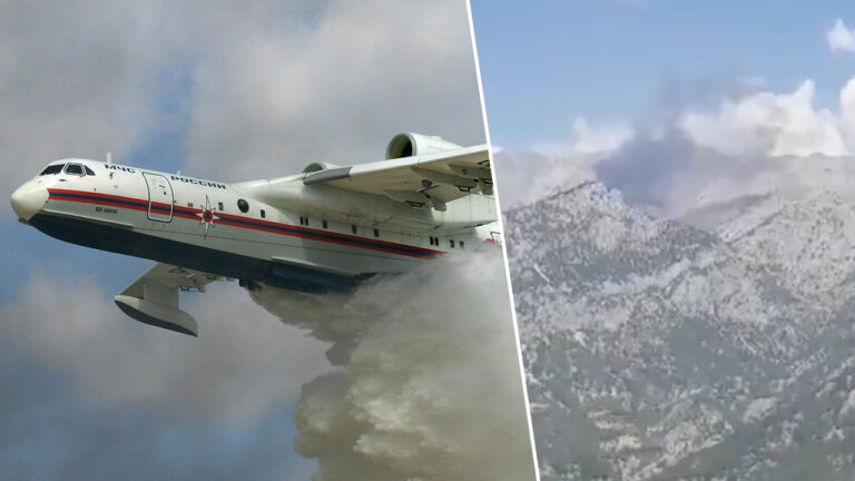 Yangın söndürme uçağı düştü: Beriev Be-200