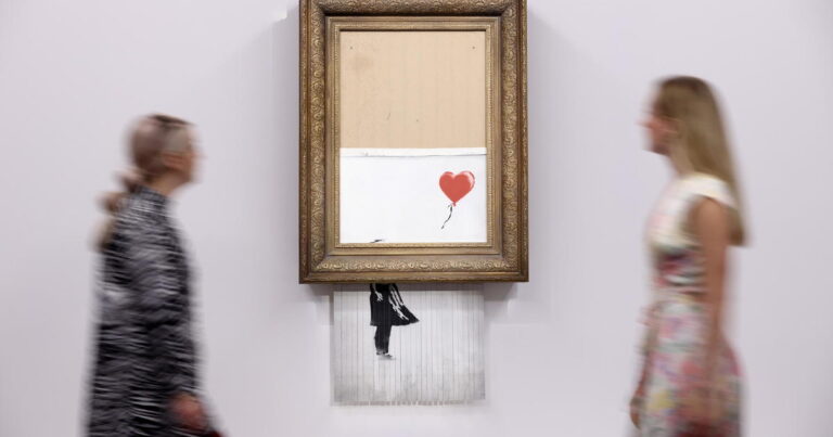 Banksy’nin kendini imha eden sanat eseri, yeniden satışa çıktı!