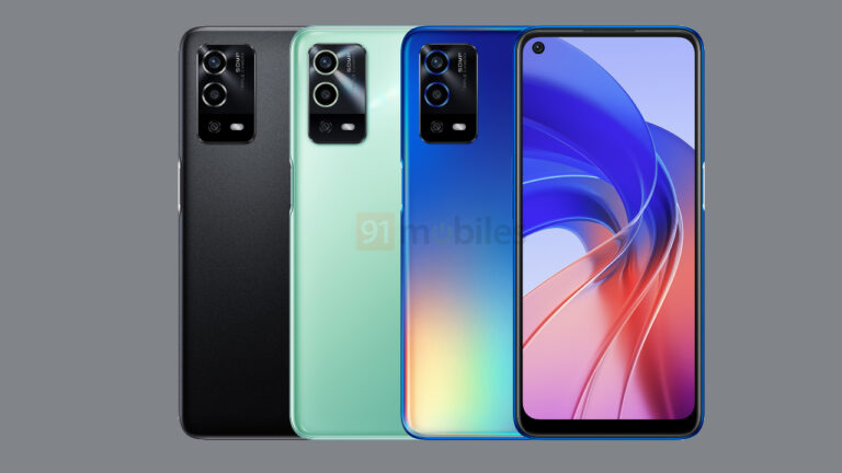 OPPO A55 4G netleşiyor! İşte telefonun tasarımı