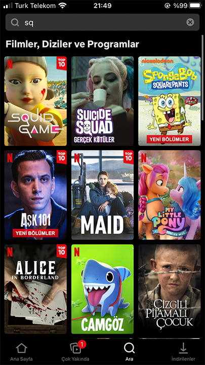netflix internetsiz izleme