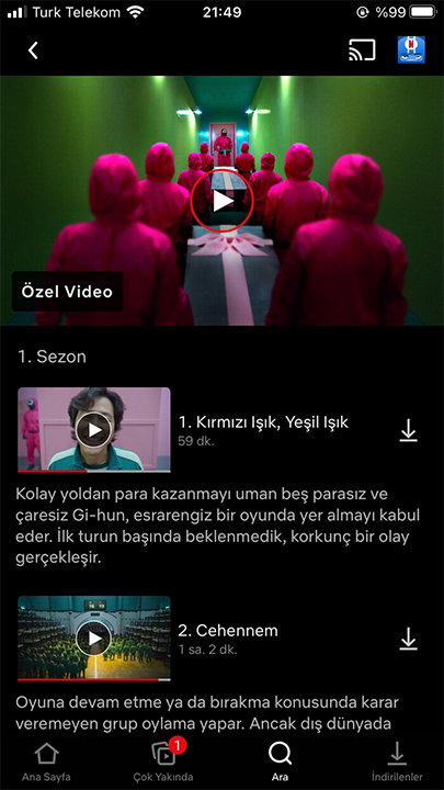 netflix çevrim dışı izleme