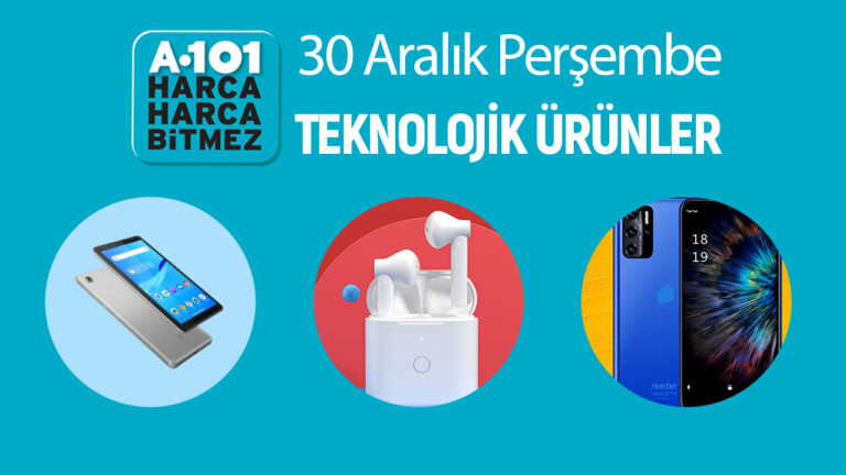 30 Aralık Perşembe günü A101’e gelecek teknolojik ürünler!