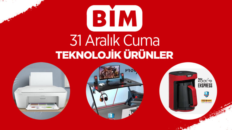 31 Aralık Cuma günü BİM’e gelecek teknolojik ürünler!