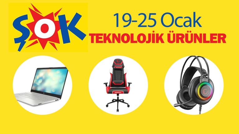 19-25 Ocak arasında ŞOK’ta satılacak teknolojik ürünler