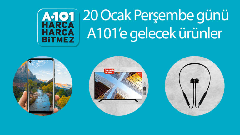 20 Ocak Perşembe günü A101’e gelecek teknolojik ürünler!