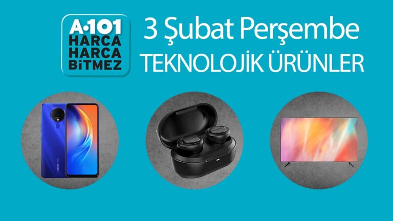 3 Şubat Perşembe A101’e gelecek teknolojik ürünler!