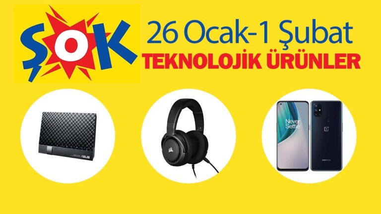 26 Ocak – 1 Şubat arasında ŞOK’ta satılacak teknolojik ürünler