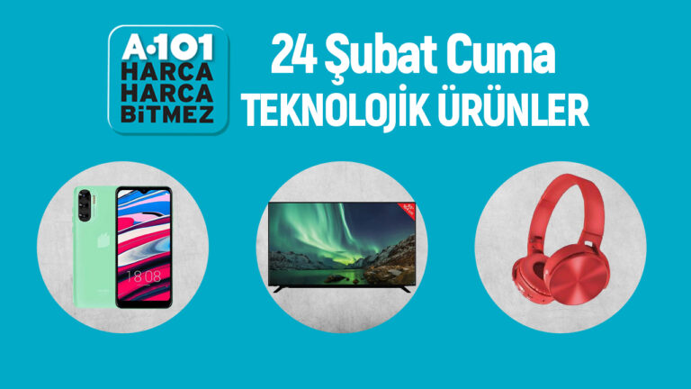 24 Şubat’ta A101 mağazalarına gelecek teknolojik ürünler