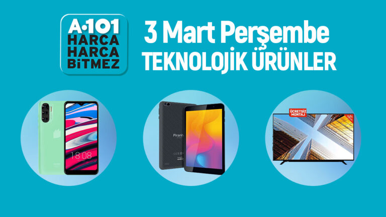 Yarın A101 marketlere gelecek teknolojik ürünler!