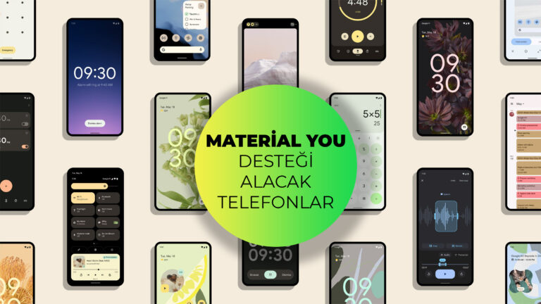 Material You yakında daha fazla cihaza geliyor!